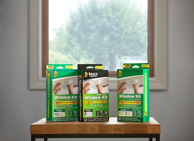 Duck MAX Strength Window Insulation Kit, Winter Window Seal Kit Fits Patio - Image 6