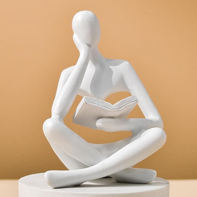 UTTCMK Bookshelf Decor Thinker Statue by UTTCMK