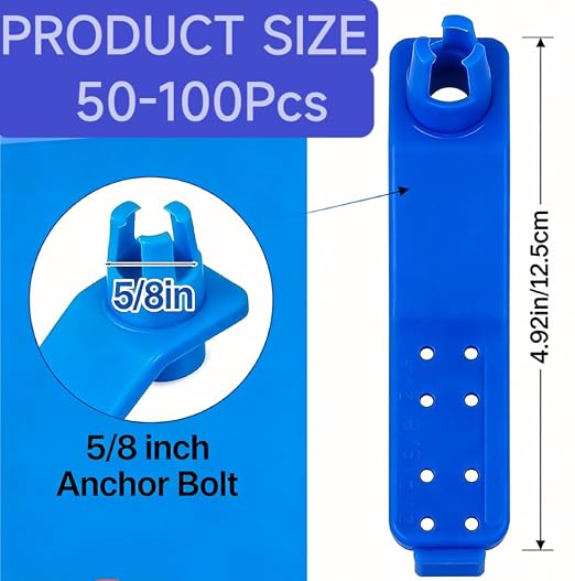 100 Packs 5/8'' Anchor Bolt Holder Handle SaverAccurate Clean Installation of - Image 2