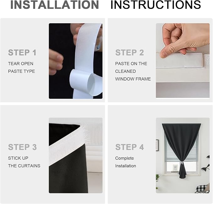 Magic Tape Blackout Curtains - Image 2