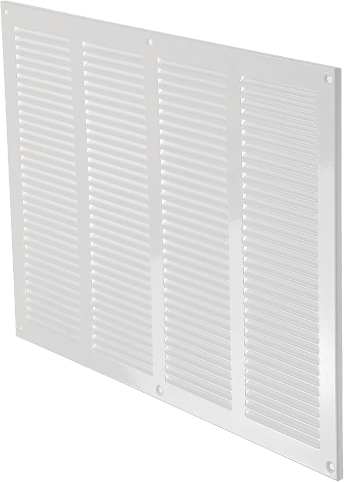 Repa Market Air Vent Cover 16x12 Inch White Galvanized Steel Louvered Grill - Image 9