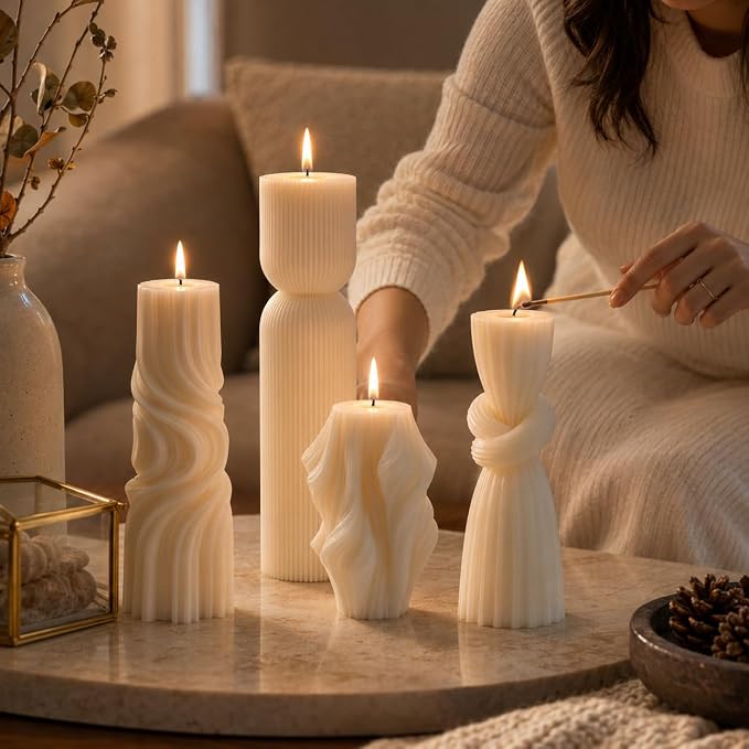 4-Pack Pillar Candles - Image 6