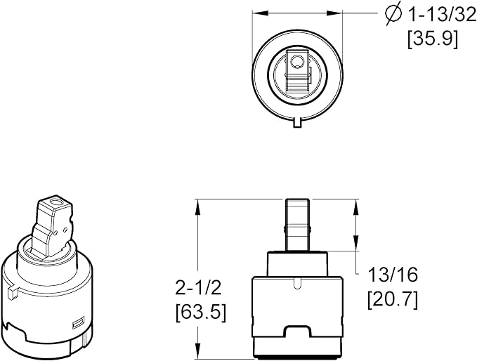 Pfister 9740350 Genesis 26 Series Cartridge Sub Assembly - Image 4