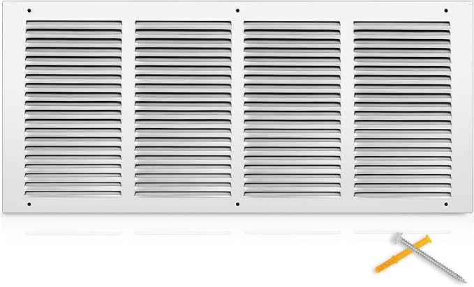 Fancat 24x10 Duct Opening | Steel Return Air Grille | Vent Cover Grill by SmarterAirBetterLiving