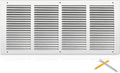 Fancat 24x10 Duct Opening | Steel Return Air Grille | Vent Cover Grill by SmarterAirBetterLiving