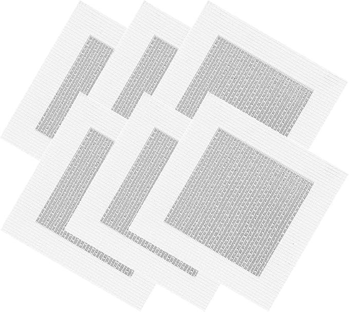 6pcs Drywall Repair Kit – 8" x 8" Self-Adhesive Wall Patch，Fiberglass Mesh & by Unknown