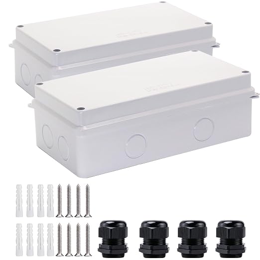 Electrical Box, Outdoor Waterproof Box IP65 Junction Box by LuSumtly