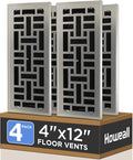 Howeall 4x12 Inches 4 Pack Heavy Duty Walkable Floor Register by Howeall