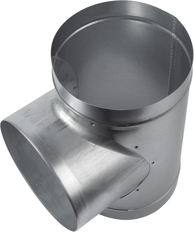90° Degree Ø8 x 8 x 8 Inch T Shape Duct Splitter - Image 3
