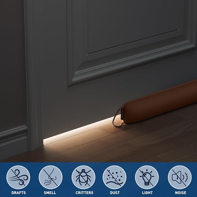 MAGZO Door Draft Stopper 34 Inches, Seals 3" Gaps, Soundproof & Thermal - Image 4
