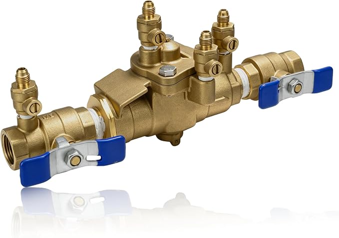 3/4" 009M3-QT Backflow Preventer Reduced Pressure Zone Assembly | RPZ Check by Huoyeao