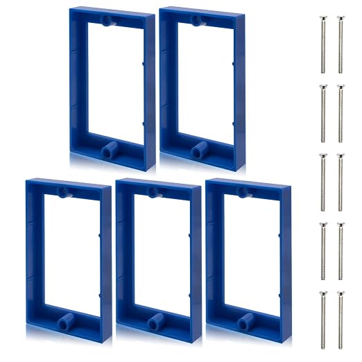 HXH Single Gang Receptacle Outlet Box Extender, 1/2 Inch, 5 Pack | by HUIXHAO