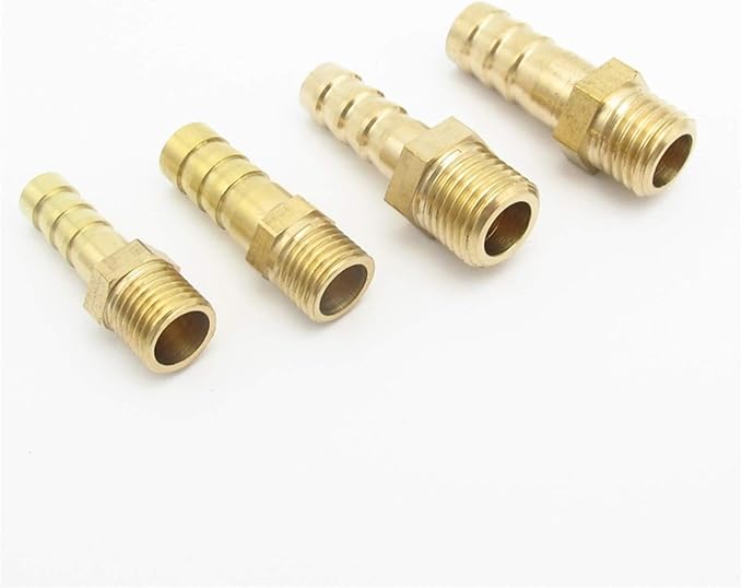 PYouo-Brass Pipe Joint 4pcs Brass Pipe Fitting Coupler Connector Adapter Splicer by Pangyoo