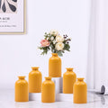 Yellow Bud Vases Set of 6 by QIANLING