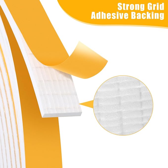 26Feet Weather Stripping Seal for Door Window, High Density Foam Tape, - Image 3