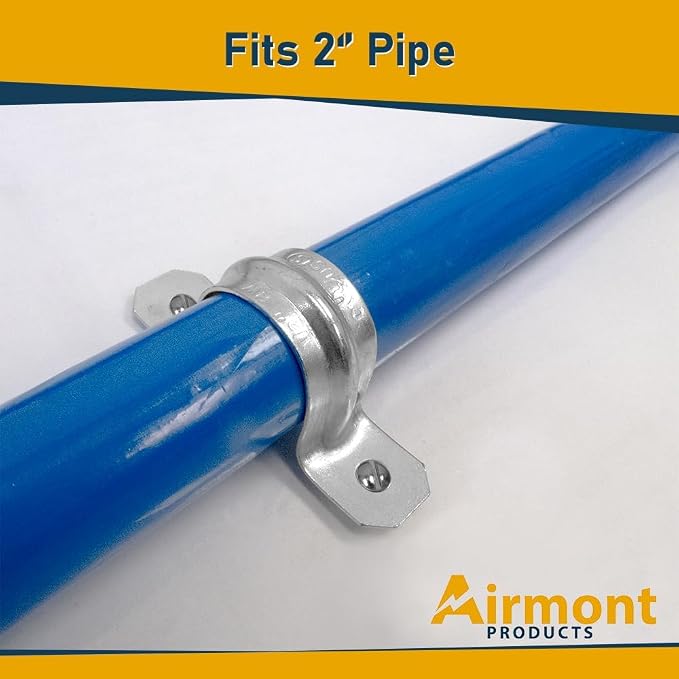 2-Inch EMT Two-Hole Conduit Strap — Reinforced Rib, Heavy-Duty Zinc-Plated - Image 5