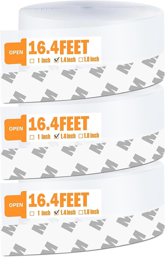 49.2 Ft Weather Stripping Door Seal Strip Tape, Silicone Door Draft Stopper by Bruiefpap