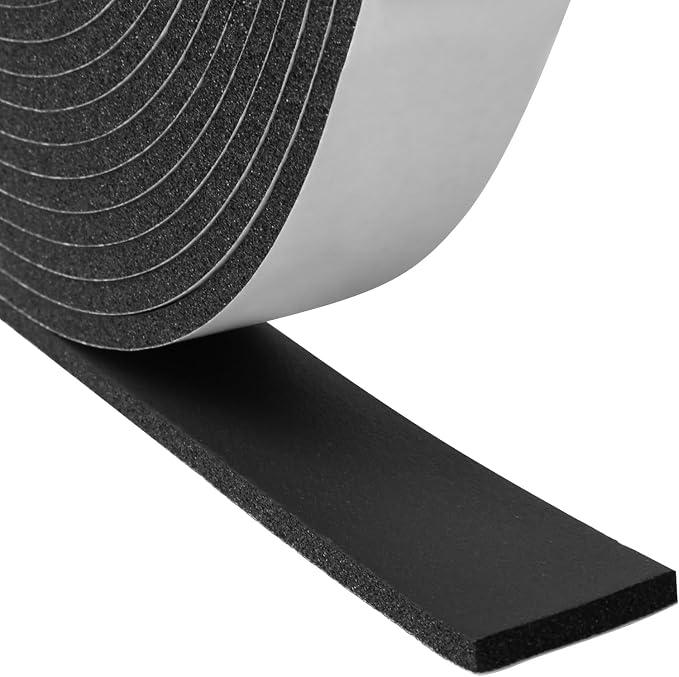 DGSL Foam Weather Stripping, 1/2" x1/16, 16.4Ft Door Window Seal Tape | Self by DGSL