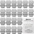 MAKERELE Nylon Waterproof Cable Gland Strain Relief IP68 Plastic Grey Cable by MAKERELE