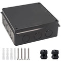 Junction Box, Reserved Holes Electrical Boxes Waterproof IP65 ABS Plastic by LuSumtly