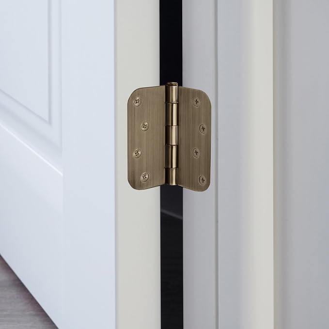 Design House Interior Door Hinge, Antique Brass | 5/8" Radius, Traditional - Image 9