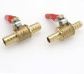 2-Pack 5/16 Inch Brass Ball Valve, 8mm Hose Barb by Joyangy