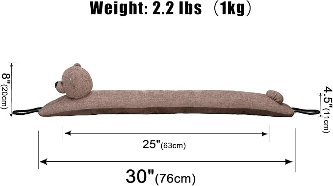 Under Door Draft Stopper Decorative Wind Stopper 30 inch - Image 2