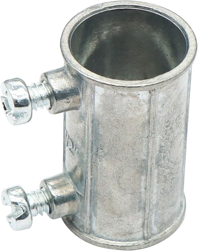 30 Pieces 1/2" EMT Set Screw Type Conduit Coupling, Metallic Die-Cast Conduits - Image 3