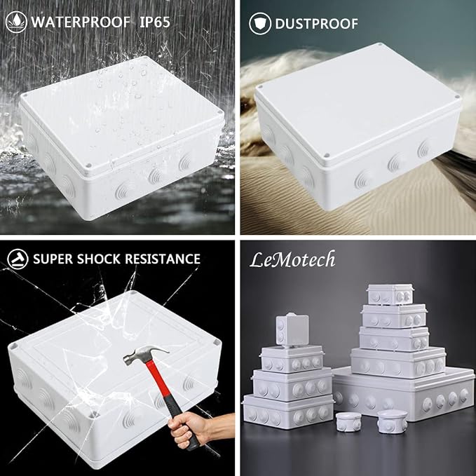 ABS Plastic Dustproof Waterproof IP65 Junction Box Universal Electrical Project - Image 7