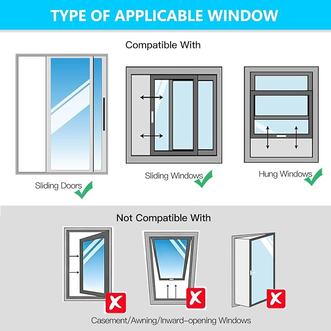 Sliding Door Ac Vent Kit, 98 Inch 3-Layer Seal - Image 9