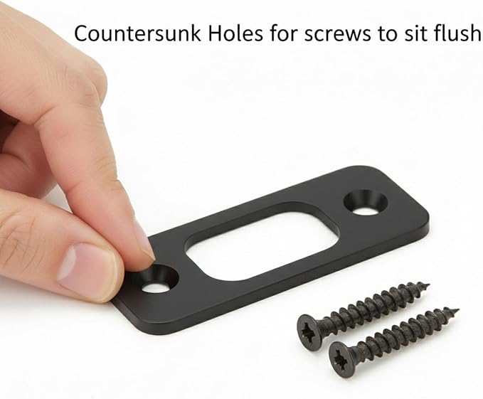 Deadbolt Strike Plate, Round Corner - Image 4