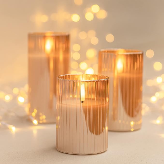 ANGELLOONG Gold Flickering Flameless Candles - Image 2