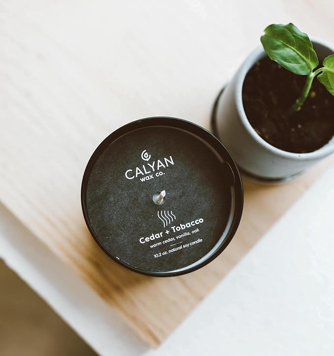 Cedar & Tobacco Scented Candle - Image 5