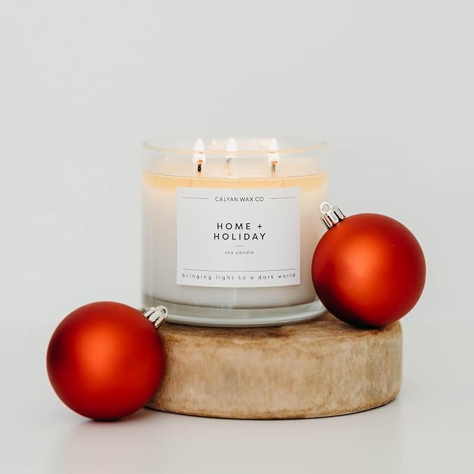 Home & Holiday 3 Wick Scented Candle - Image 5