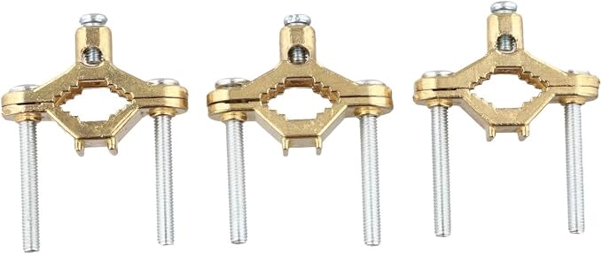 Copper Alloy Ground Clamp Set for Bonding to Water Pipe & Steel Conduit - Image 8