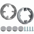 4 Pack 4" Round Electrical Box Extender, 1/2-Inch 4-Hole Weatherproof Junction by Jicoyin