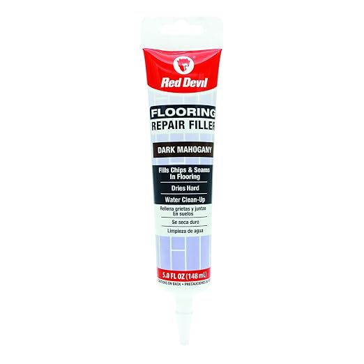 Red Devil 056070 Flooring Repair Filler, 5 oz., Dark Mahogany, 4 Pack by RedDevil