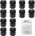 MAKERELE 12Pcs 1” NPT Cable Glands, Wire Gland Connector IP68 Waterproof | by MAKERELE