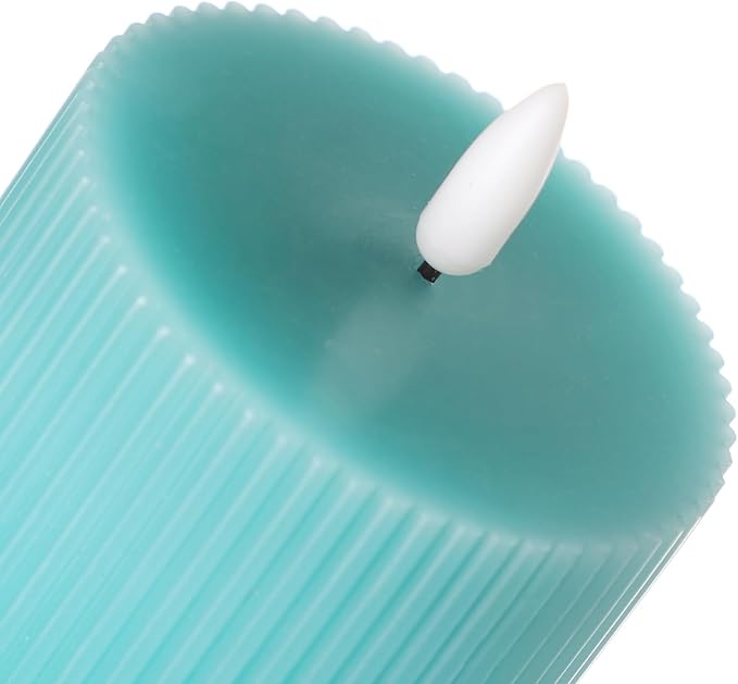 Teal Flameless Candles with Remote - Image 6