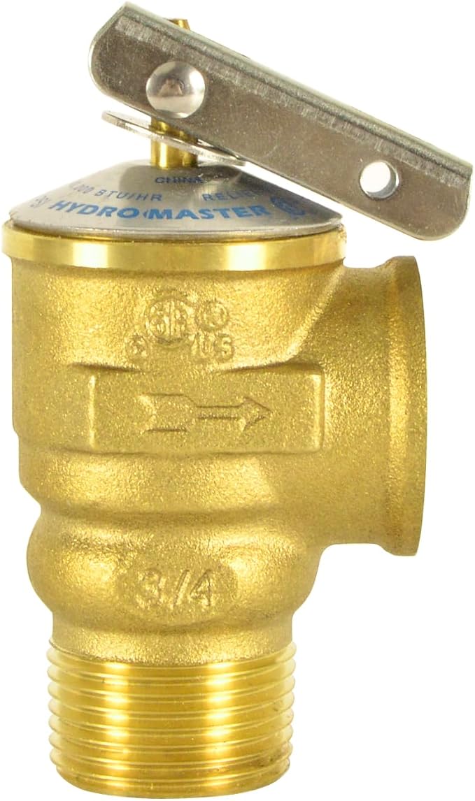 Safety Relief Valve With 3/4 Inch Thread 150 PSI ASME Hot Water - Image 4