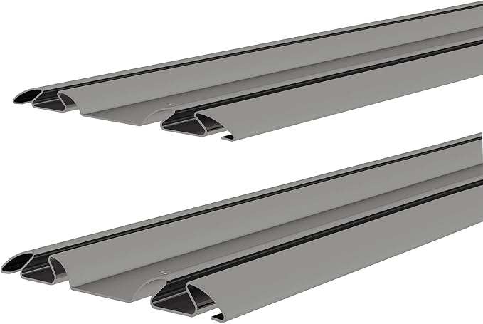 DIYHD 48" Bypass Mirror Closet Door Bottom Track Replacement, 2 Pack | 2-11/16" by DIYHD