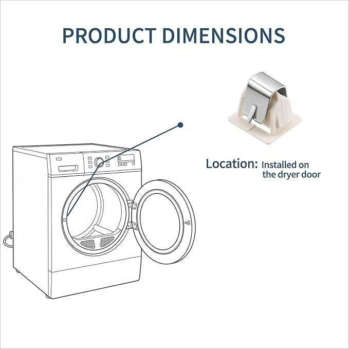 2 Pcs 279570 Dryer Door Latch Strike Kit Replacement Part - Image 5