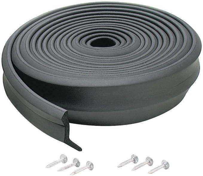 MD Building Garage Door Bottom Seal, 9ft x 2in x 1in | Premium Rubber by M-DBuildingProducts