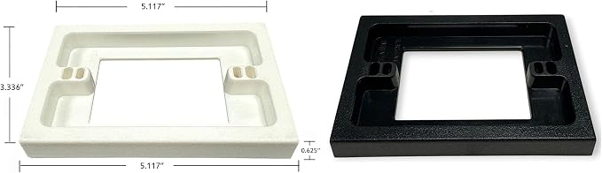iMBAPrice BES1-2 Black Electrical Box Extender 2 Pack, 1-Gang Non-Metallic - Image 3