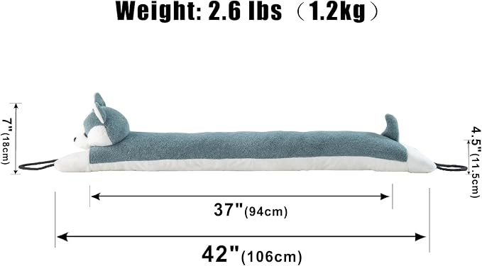 Under Door Draft Stopper Decorative Wind Stopper 42 inch - Image 2
