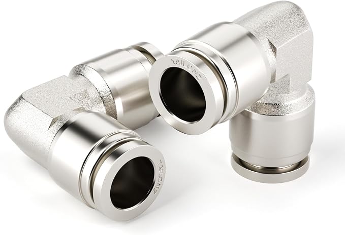 TAILONZ 304 Stainless Steel Elbow 1/4" 1pcs | 90° Push-to-Connect Elbow Fitting by TAILONZPNEUMATIC