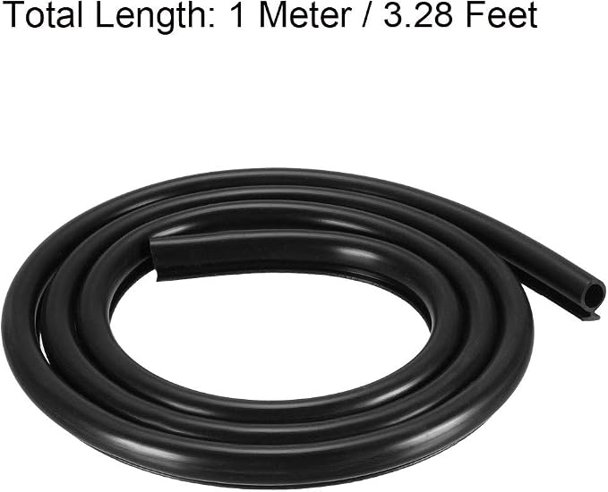 uxcell T-Slot Mount Window Weatherstrip Seal 7mm Bulb Bubble - Image 2