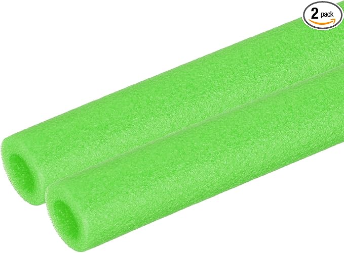 PATIKIL Pipe Insulation Foam Tube 3/8" x 3.3FT x 13/16" Green 2 Pcs | Heat by PATIKIL