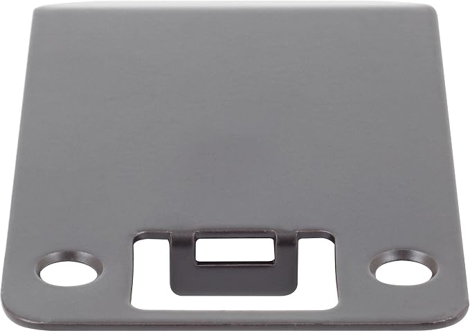 Round Corner Extended Lip Strike Plate, 2-1/4" x 3", Matte Black - Image 4