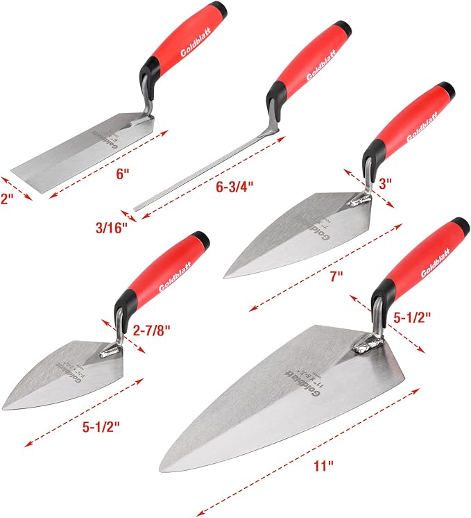 Goldblatt 12PCS Masonry Tool Set, Brick Laying Tools - Image 2